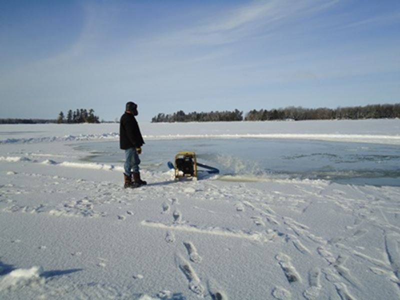 Ice Fishing Package 3 6 Man Super Huts, North Bay and Lake