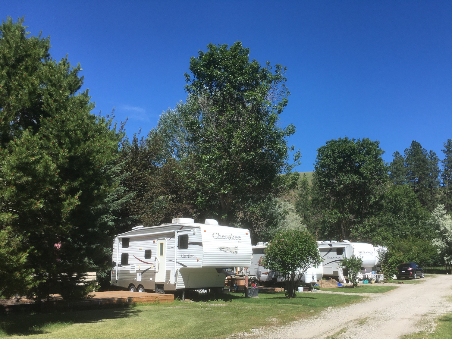 Kettle River RV Park Campground Rock Creek, British Columbia